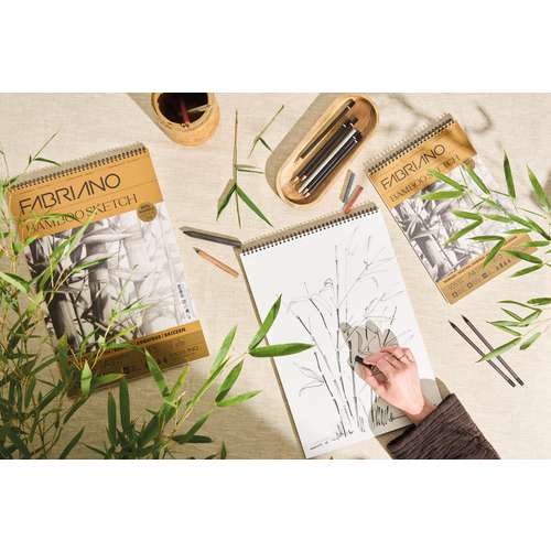FABRIANO® BAMBOO SKETCH Spiral-Skizzenblock