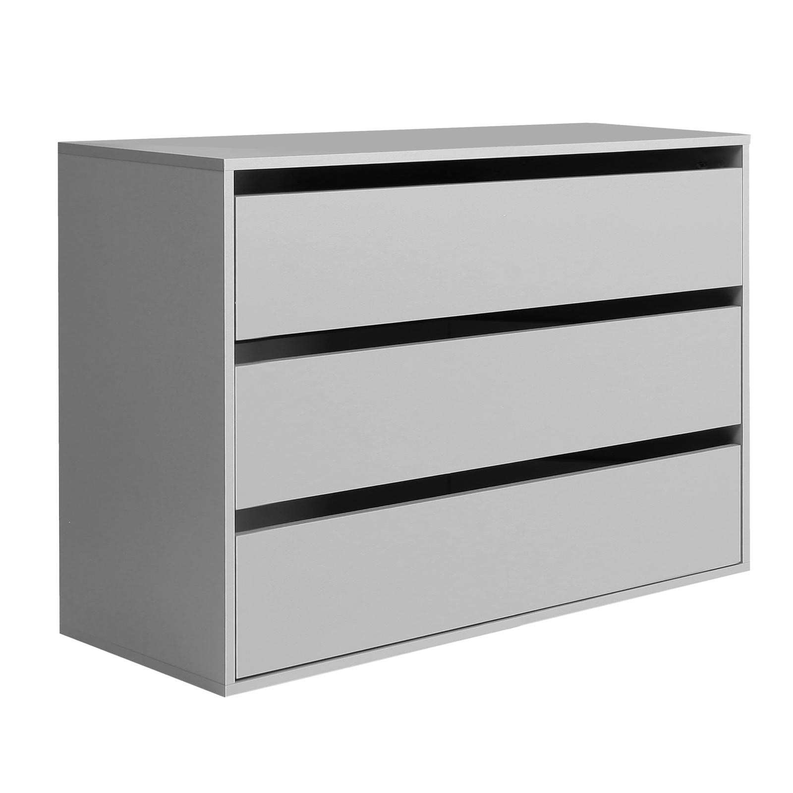 Schubkasteneinsatz - grau - 3 Schubkästen