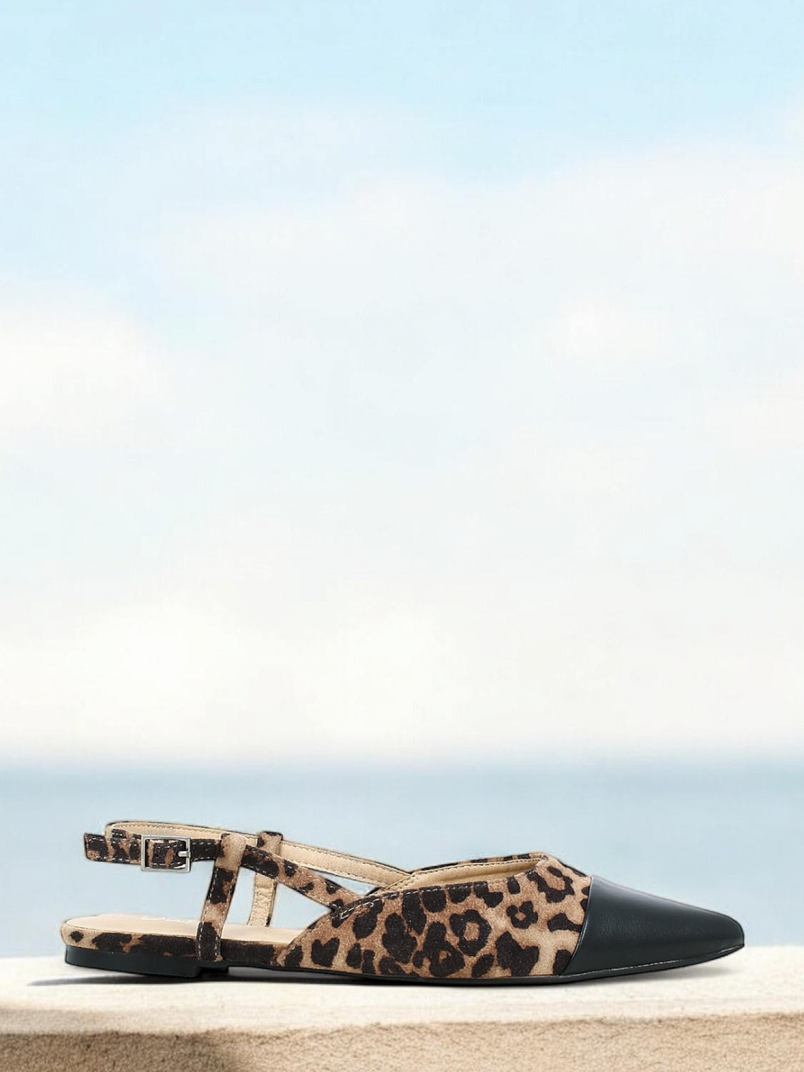Duffy Fano Slingback Ballerina Leopard