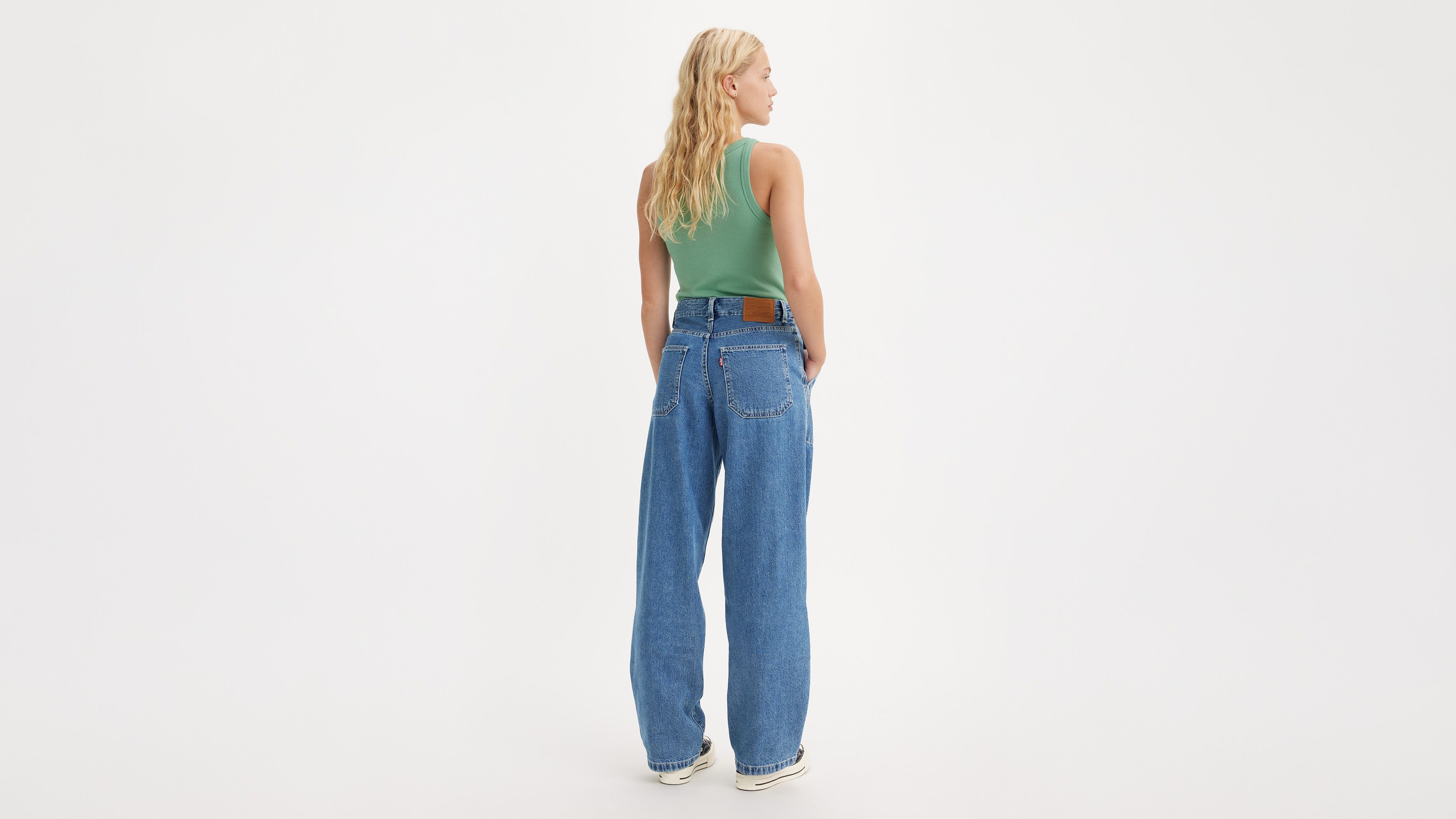 Jean Baggy Dad utilitaire - Foolish Love - Bleu