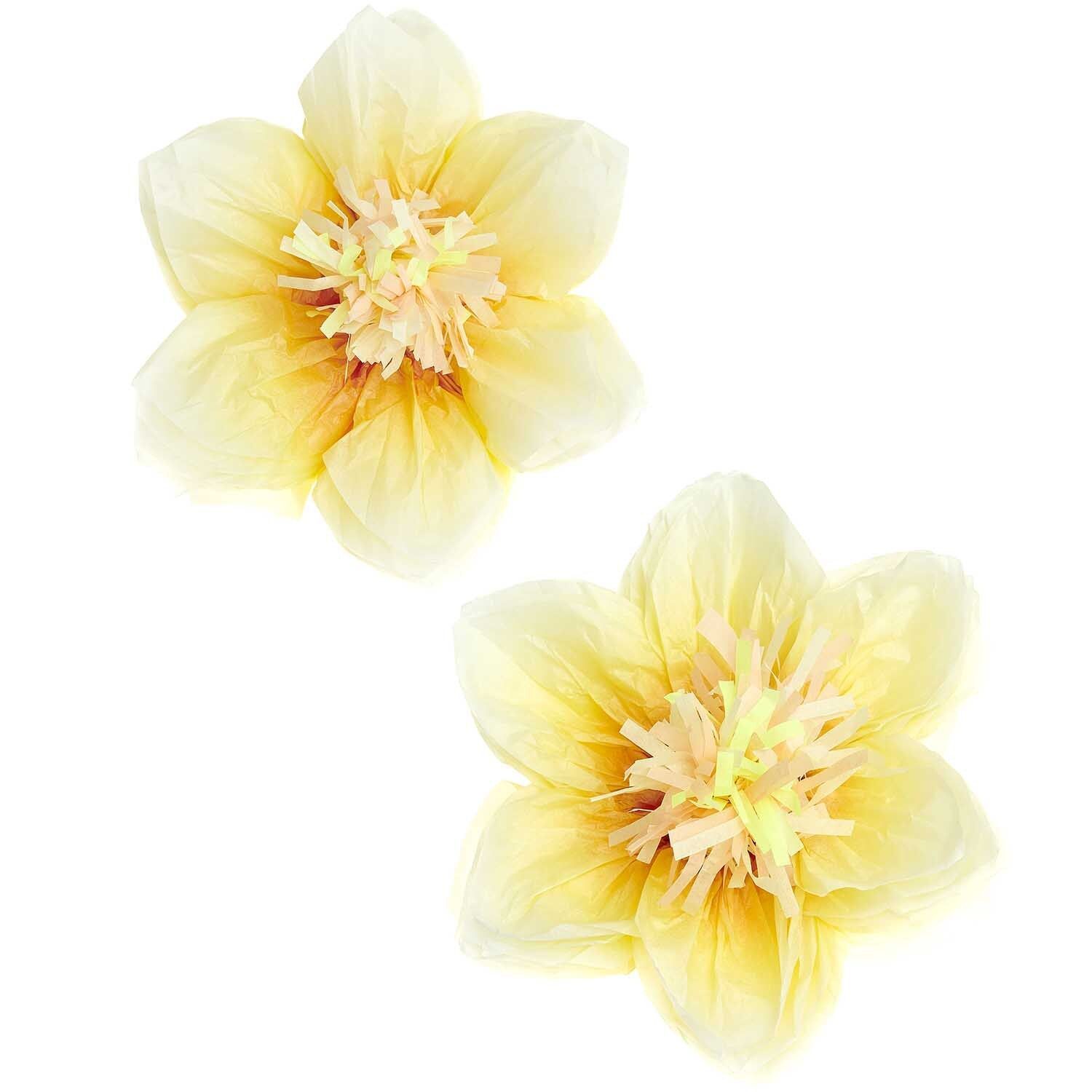 Seidenpapierblumen OSTERGLOCKEN 2-teilig