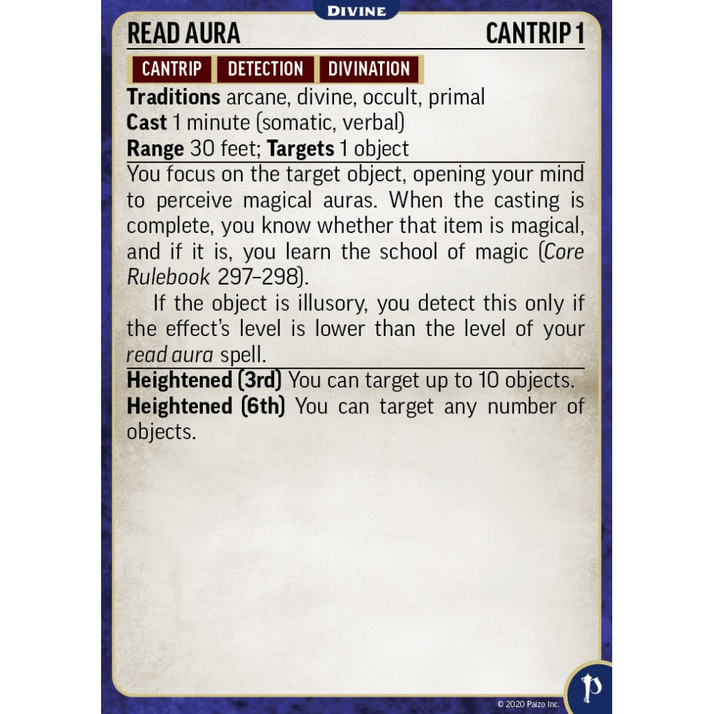 Pathfinder Second Edition - Divine Cards