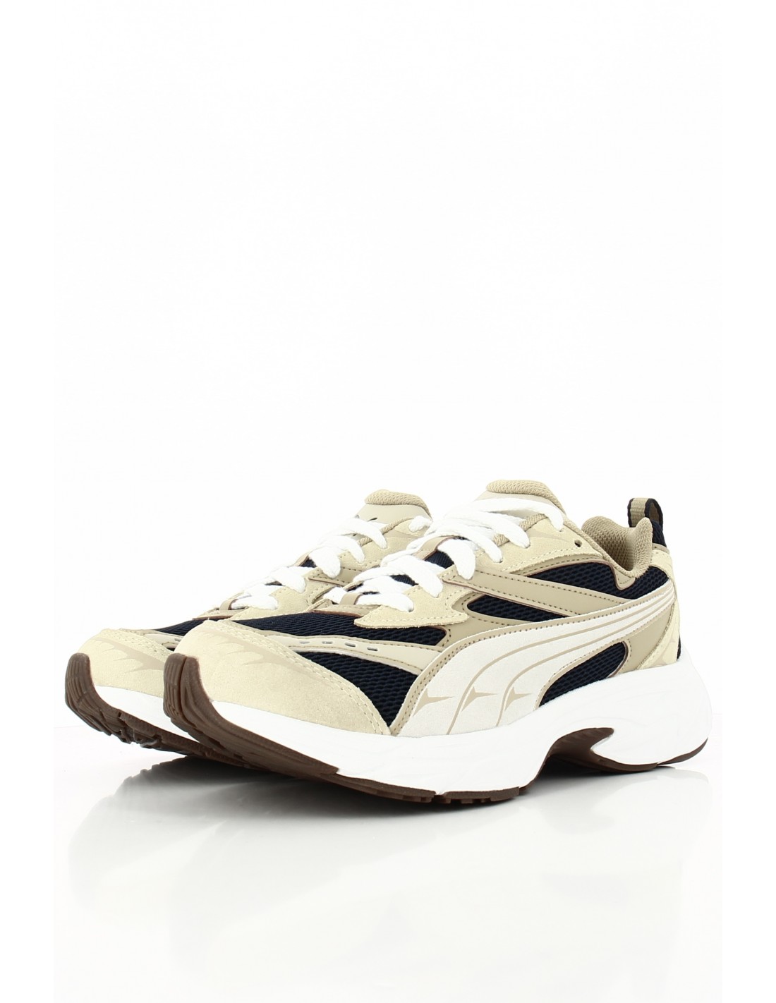 puma Sneakers Homme Morphic Suede Beige/Bleu Marine Daim