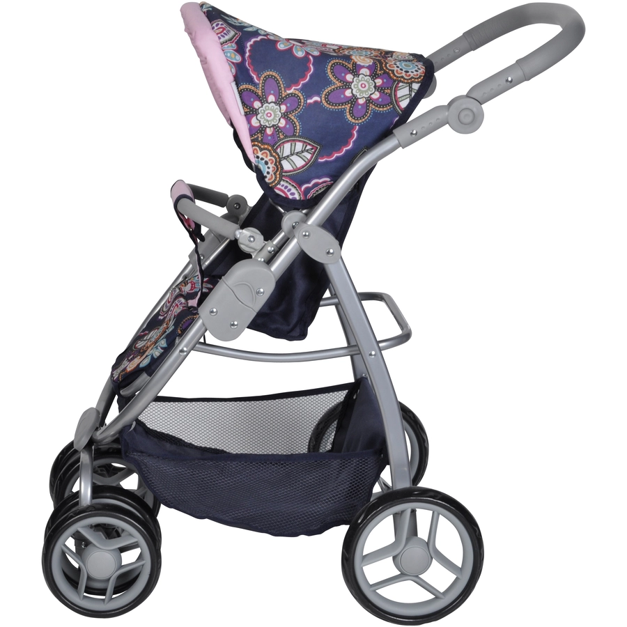knorr toys® Puppenwagen Coco - blue flowers blau