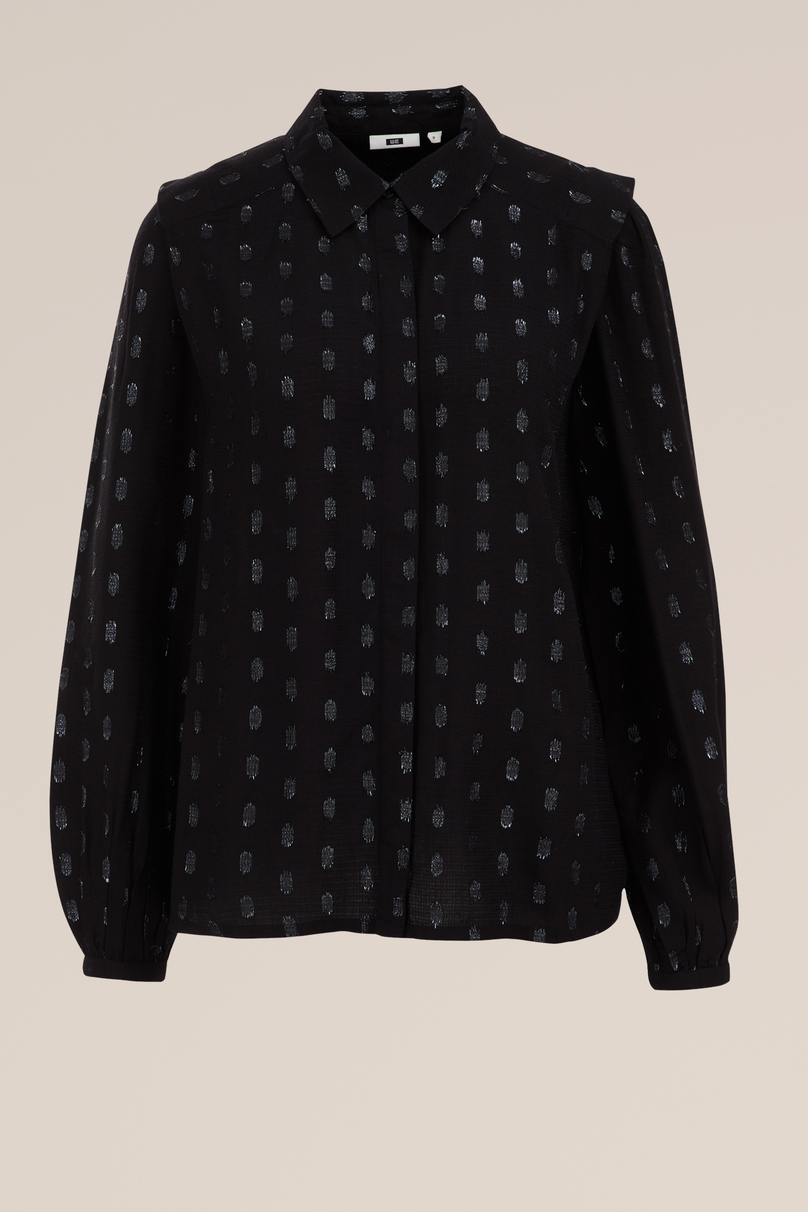 blouse met dessin WE Fashion Zwart