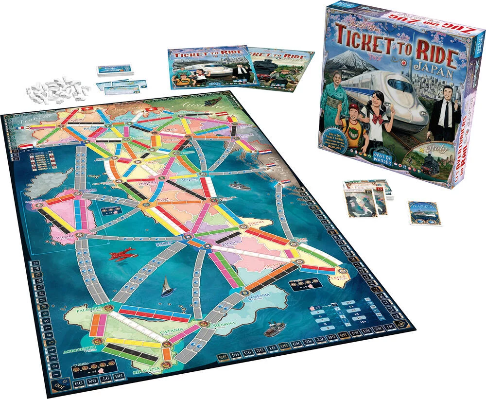 TICKET TO RIDE - LES AVENTURIERS DU RAIL - ITALIE ET JAPON - EXTENSION