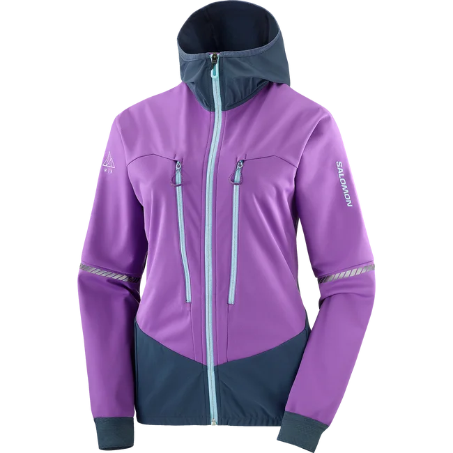 MTN  Windjacke mit Kapuze durchgehendem Reißverschluss Damen
