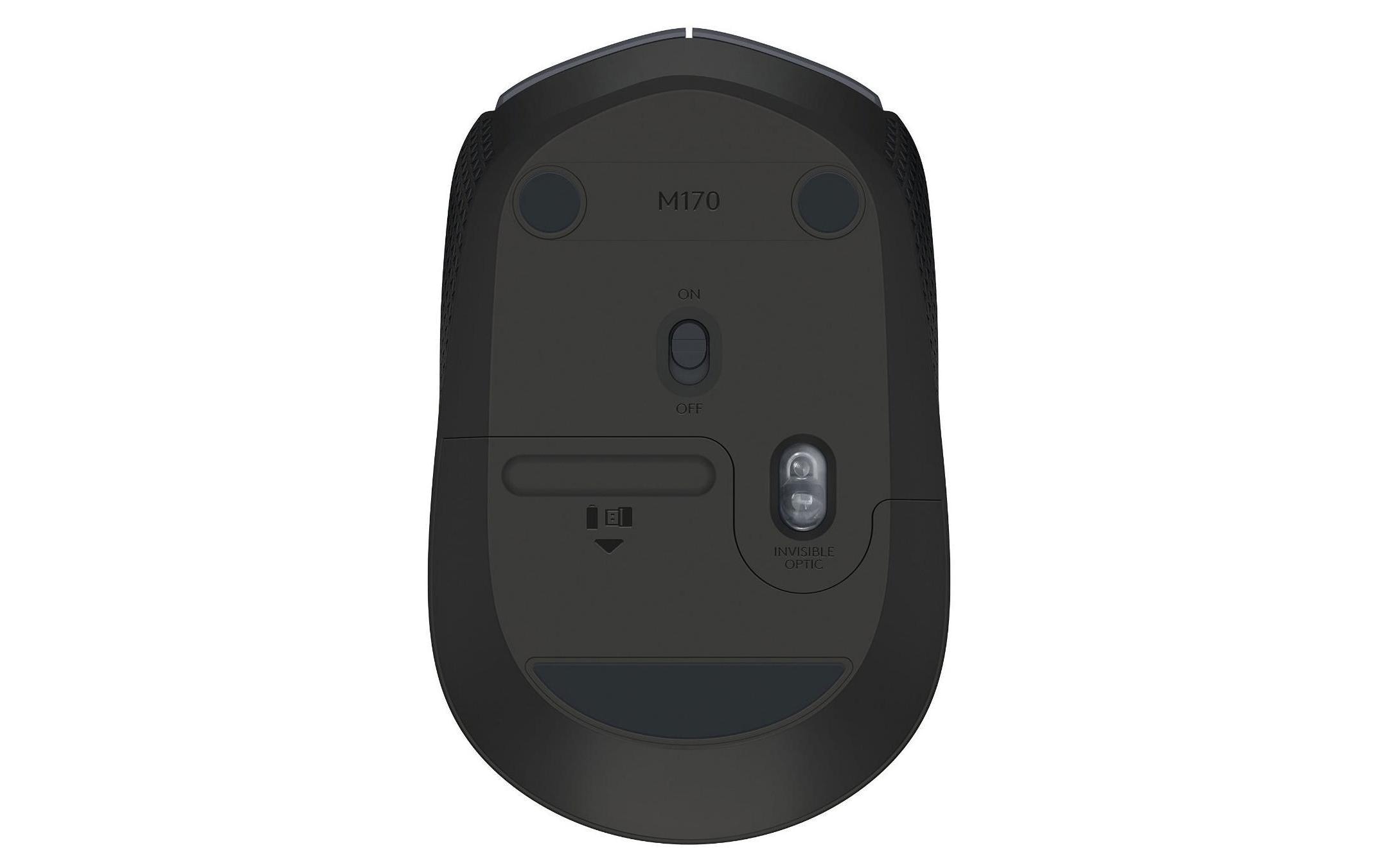 Maus M170 , kabellosKleine 3-Tasten-Wireless-Maus für Links- & Rechtshänder mit bis zu 12 Monaten Batterielaufzeit