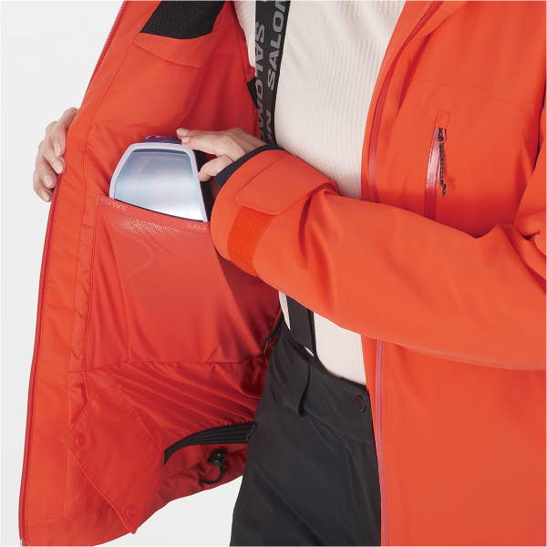 Veste de ski SALOMON BRILLIANT JACKET W CHERRY TOMATO