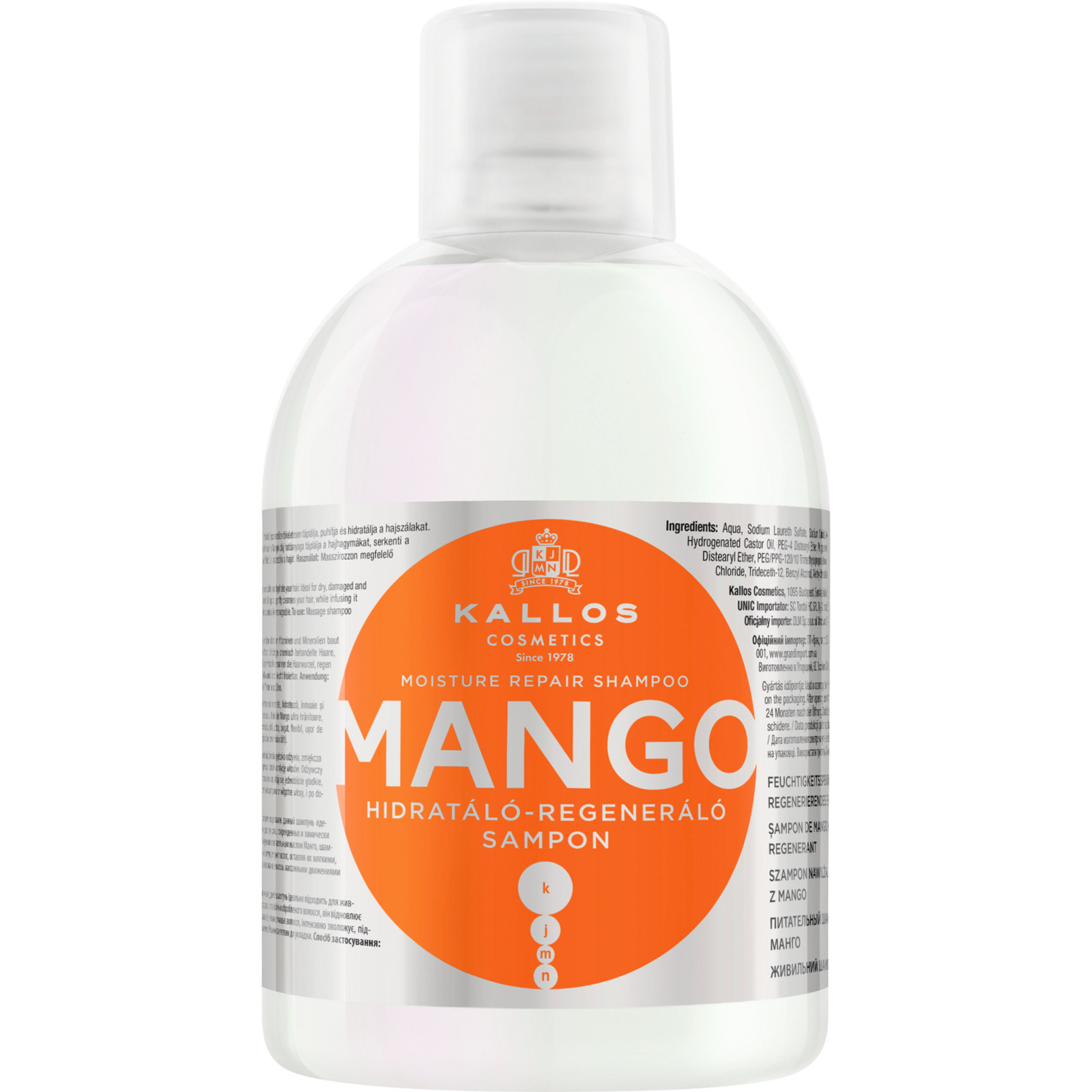 Kallos Shampoo Mango 1000 ml