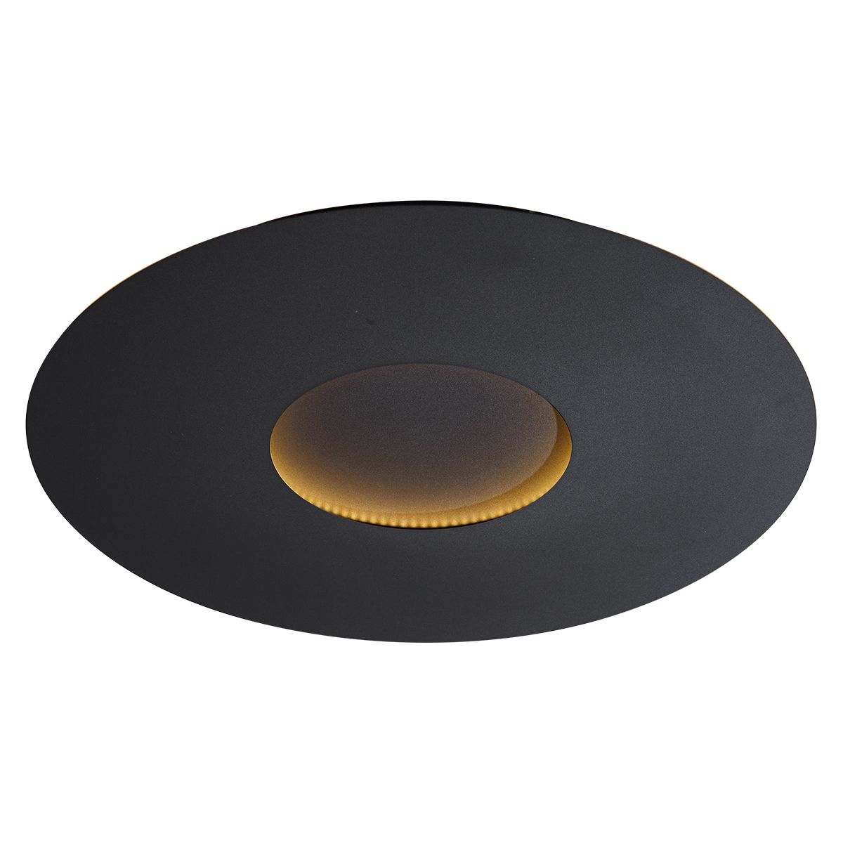 Moderne plafondlamp zwart 60cm incl. LED 3-staps dimbaar - Morning