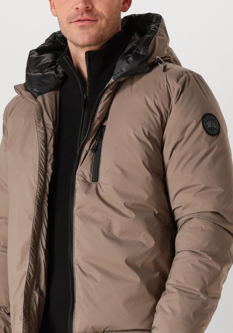 taupe canada goose jassen lodge hoody r black disc
