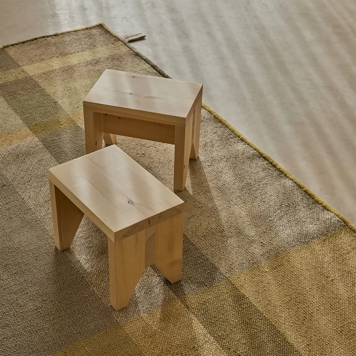 nanimarquina - Nuance Wollteppich, 170 x 240 cm, denim