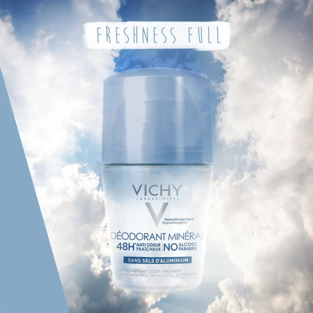 Vichy 48Hr Mineral Deo Roll-On - 50 ml.