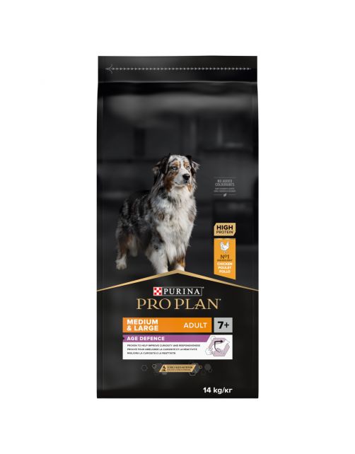 Pro Plan Dog Senior Medium & Large Breed - Hondenvoer - Kip 14 kg