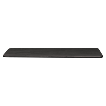 WOOOD tafelblad Tablo afgerond deer brown 24 mm 160x90 cm