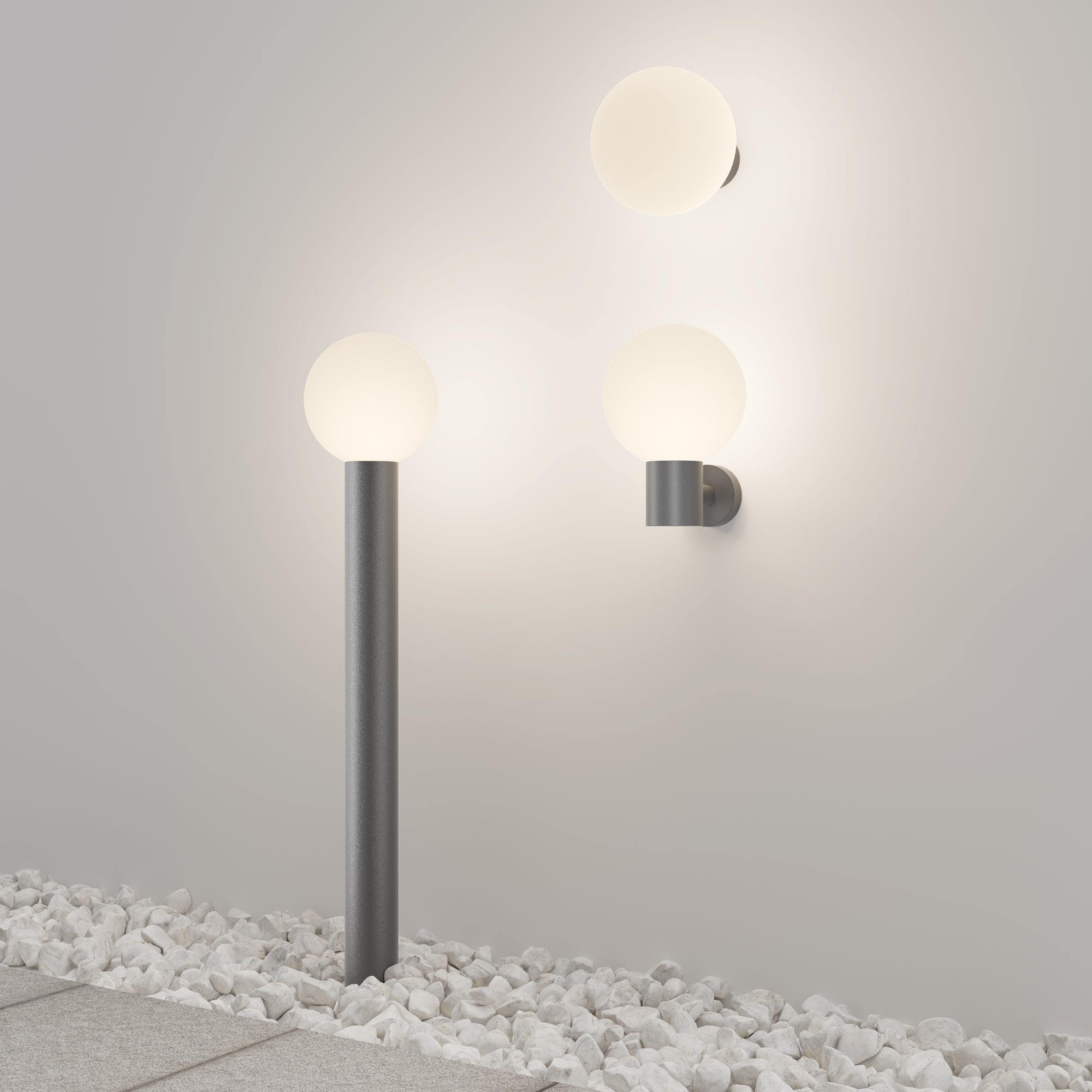Maytoni Outdoor - Wandlamp Bold - Grijs - Ã20