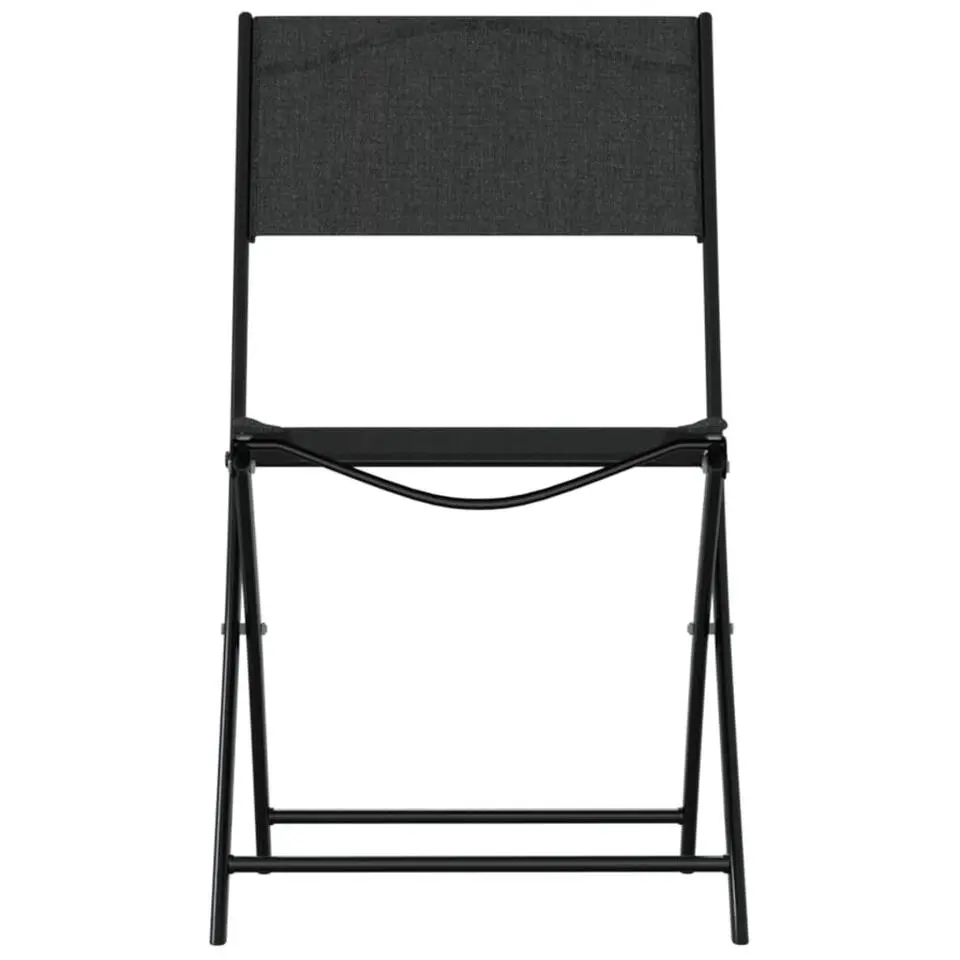 vidaXL - Bistroset - Zwart - Staal - 3 stuks