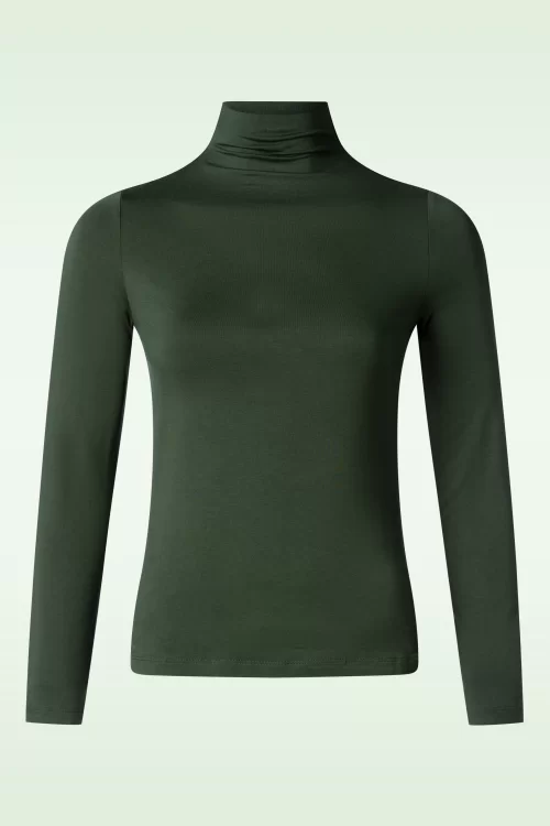 Surkana Pelle Perkins bamboe top in groen