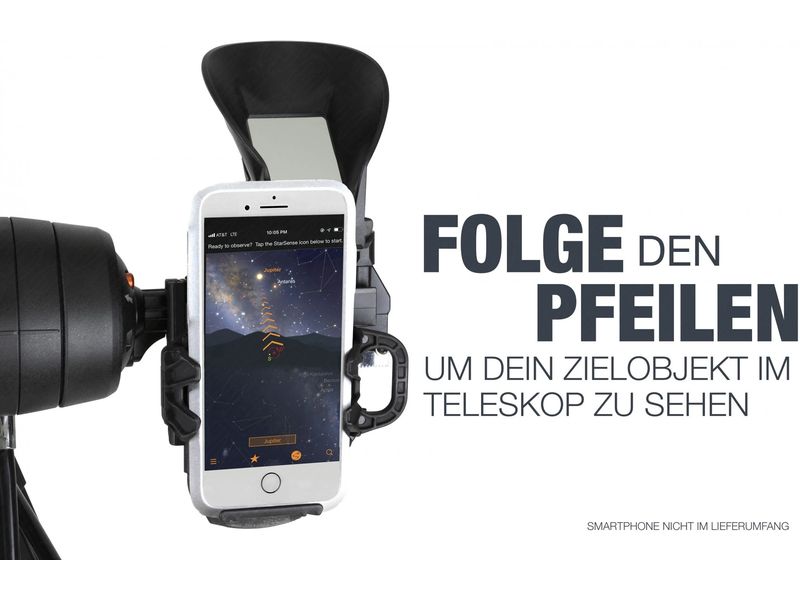 Celestron Teleskop StarSense Explorer DX 102 Teleskop, das Ihr Smartphone zur Analyse des Nachthimmels und zur Berechnung seiner Position in Echtzeit nutzt