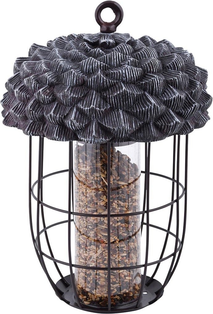 Esschert Design vogelvoederhuis eikel bruin D 20,2 H 28,9 cm