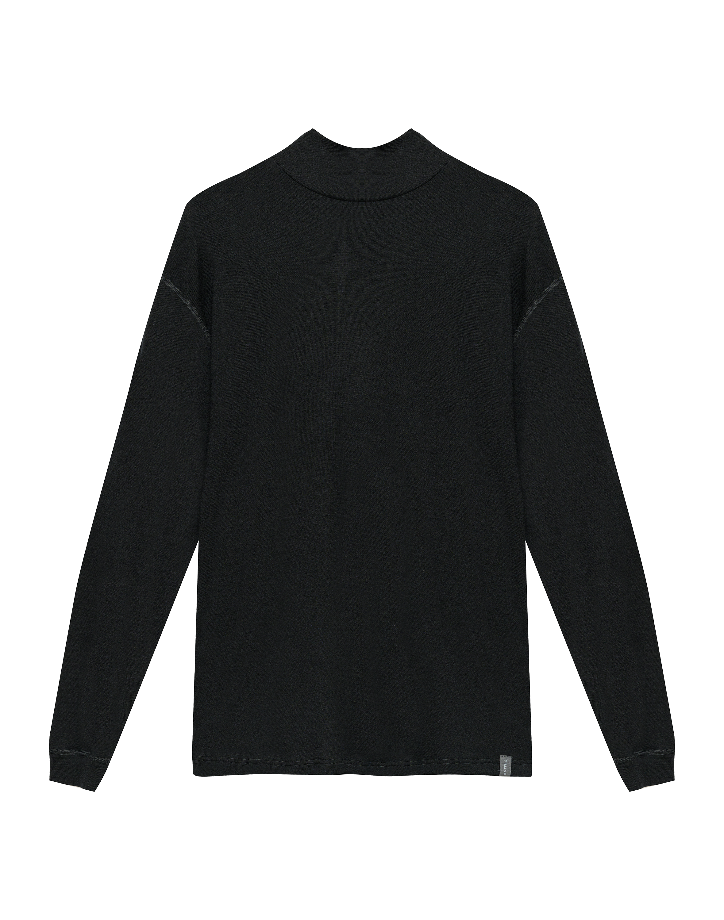 Plus size shirt met hoge kraag van merinowol voor dames