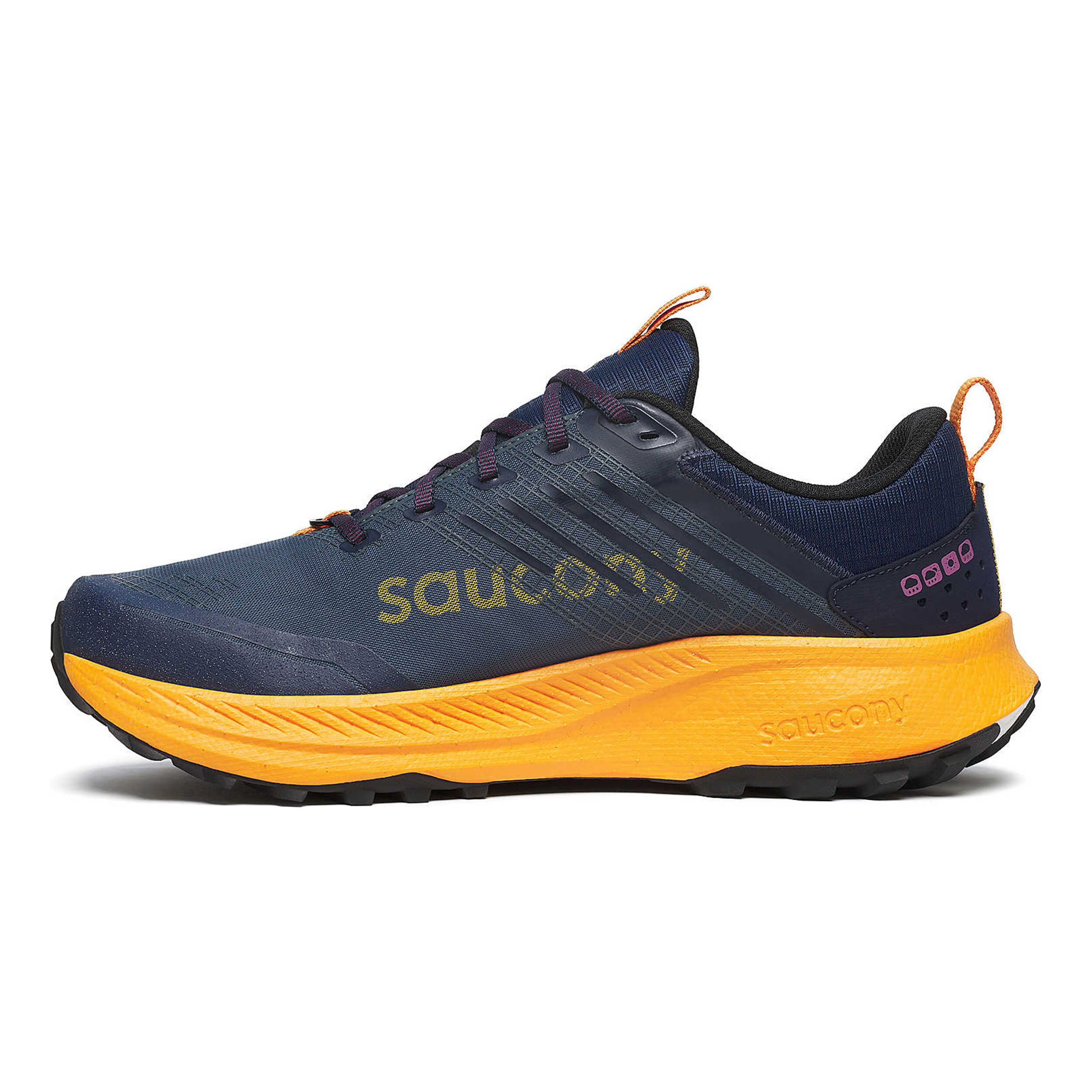 Saucony Ride TR2 GTX Chaussure Trail Hommes - Bleu Foncé , Orange