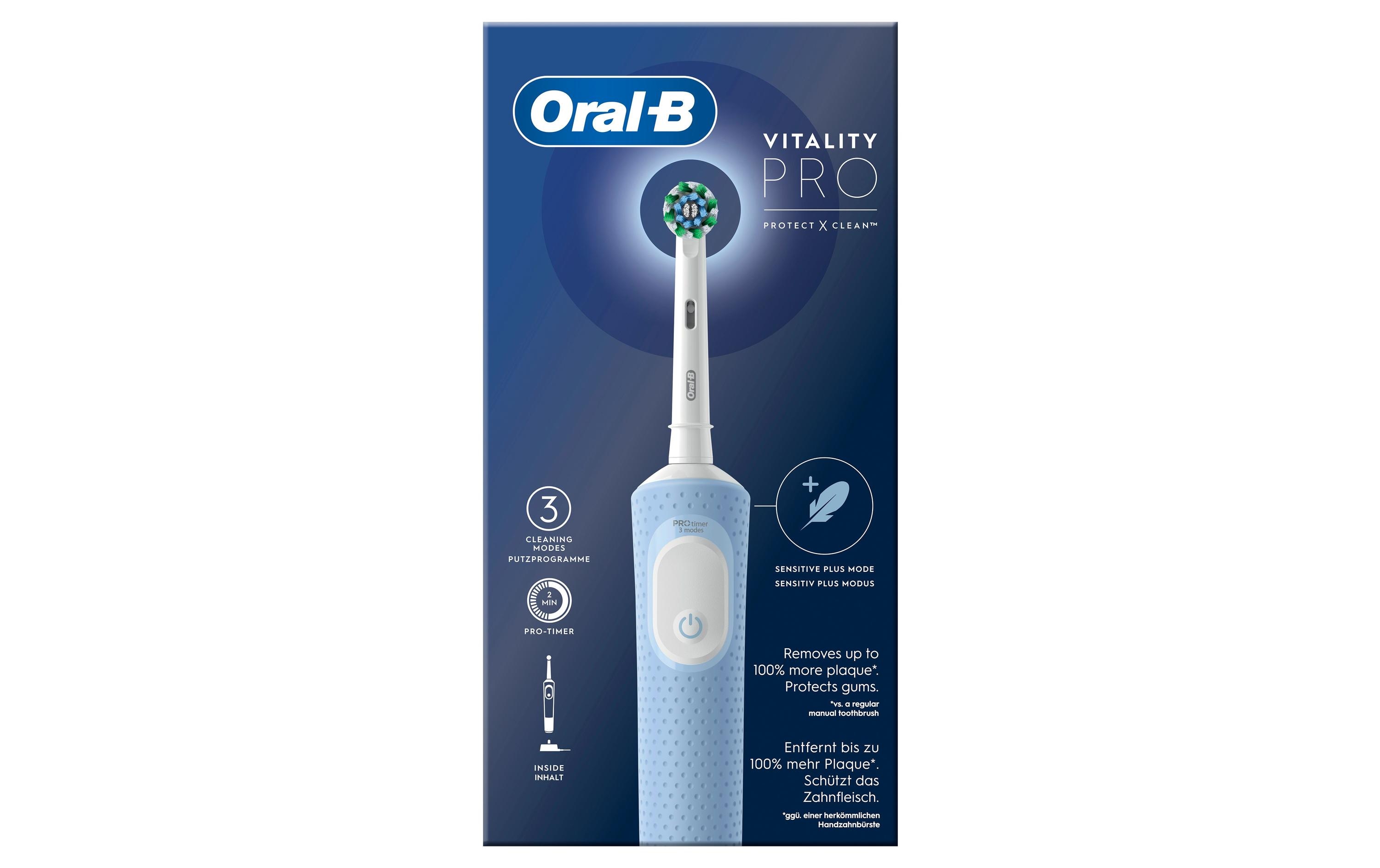 Rotationszahnbürste Vitality Pro D103 BlueElektrische Zahnbürste