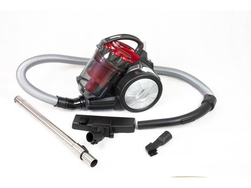 OHMEX Bodenstaubsauger Cyclonic Vacuum Cleaner Rot Multizyklon-Bodenstaubsauger