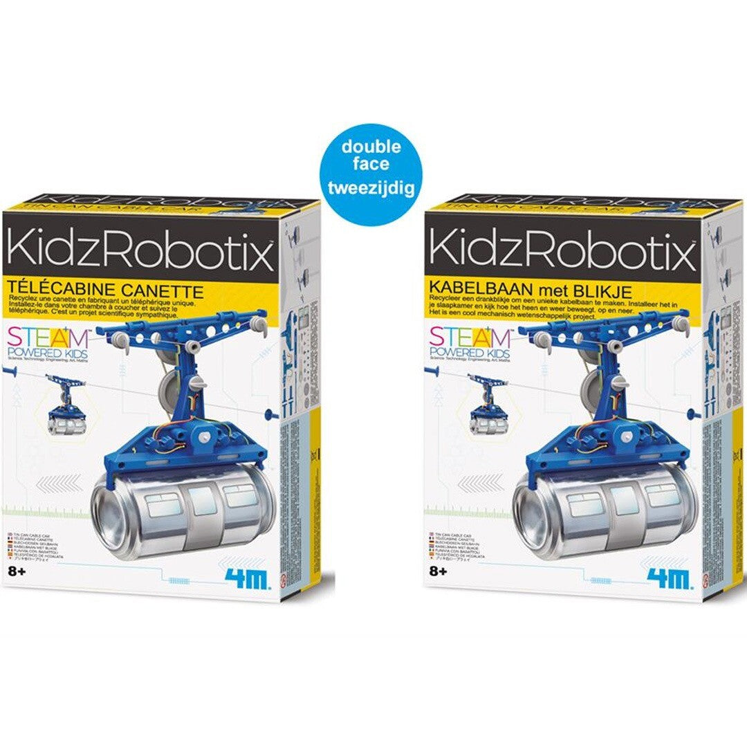 4m bouwset kabelbaan met blik