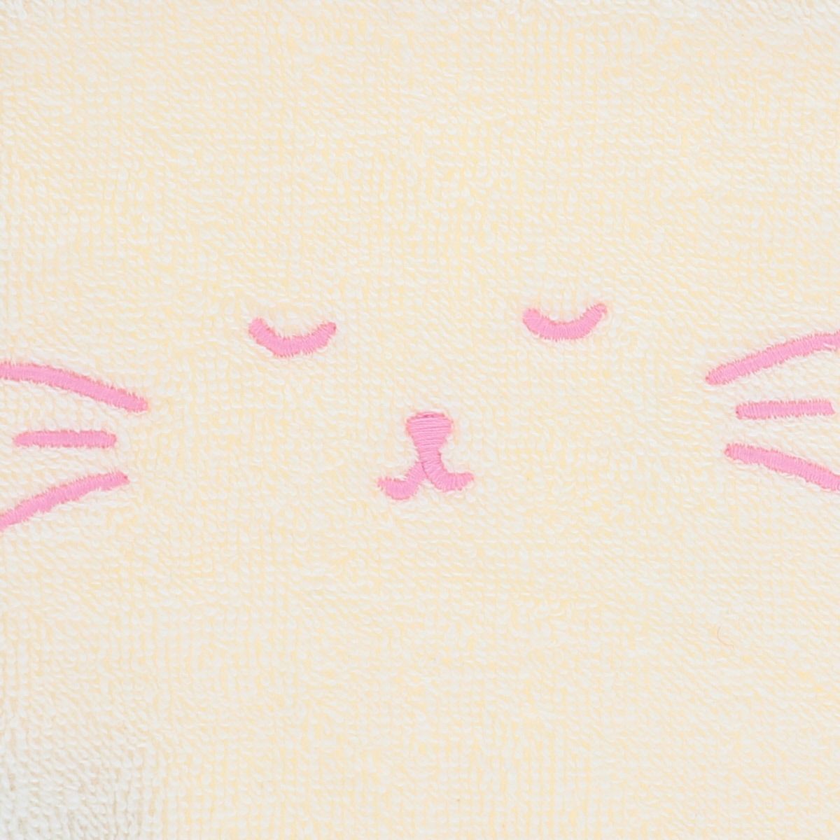 Gant de toilette éponge chat rayé multicolore - Miaou Jolie saison