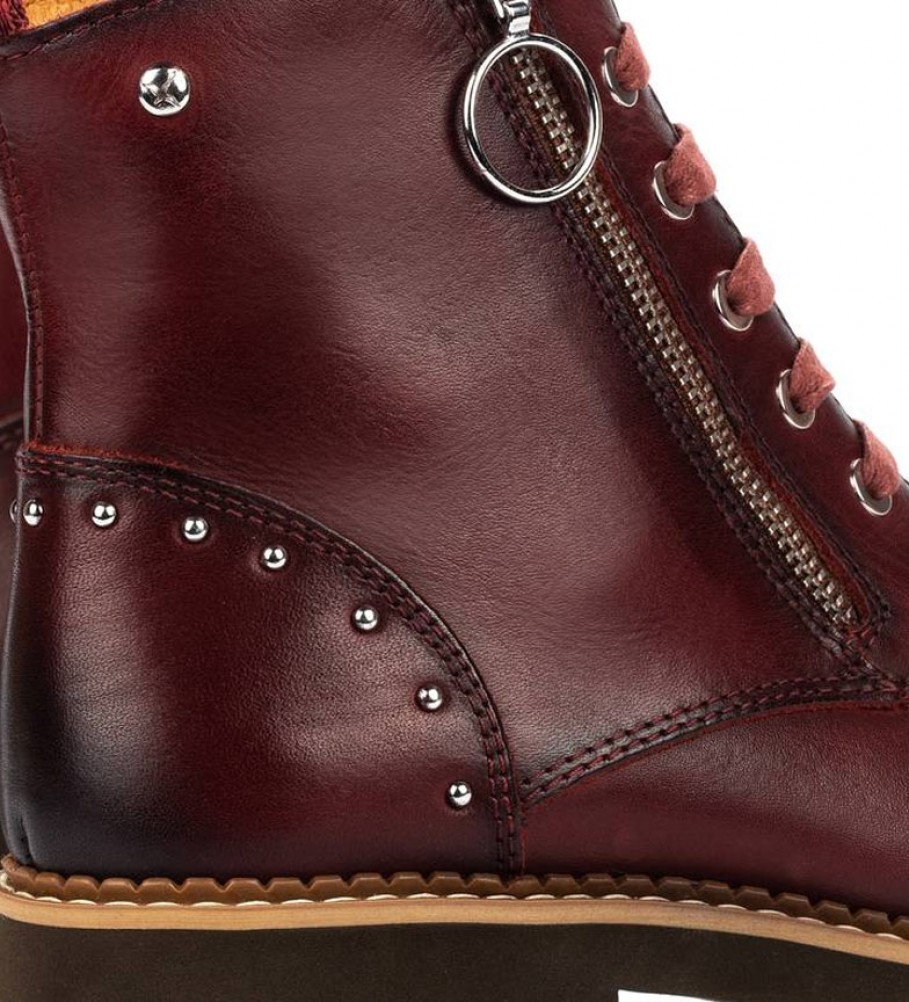 Botas Pikolinos Vicar W0V em couro cor barro