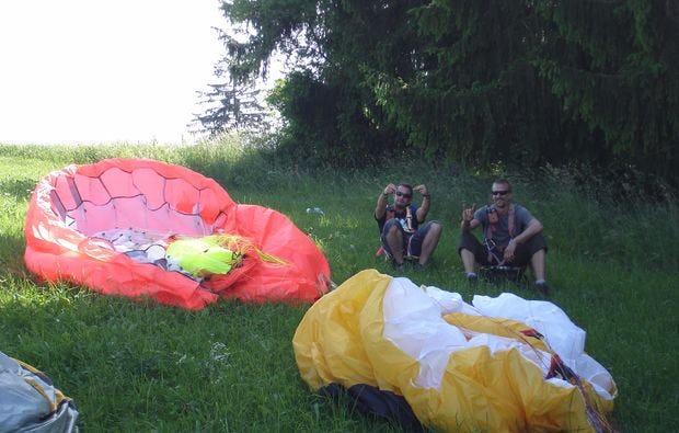 Gleitschirmfliegen Grundkurs in Marktoberdorf