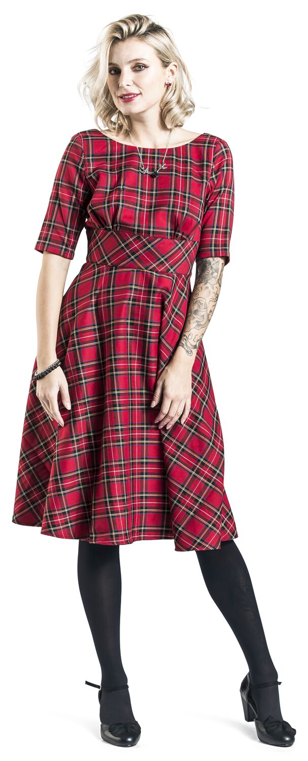 Robe Années 50 Irvine | Hell Bunny Robe mi-longue