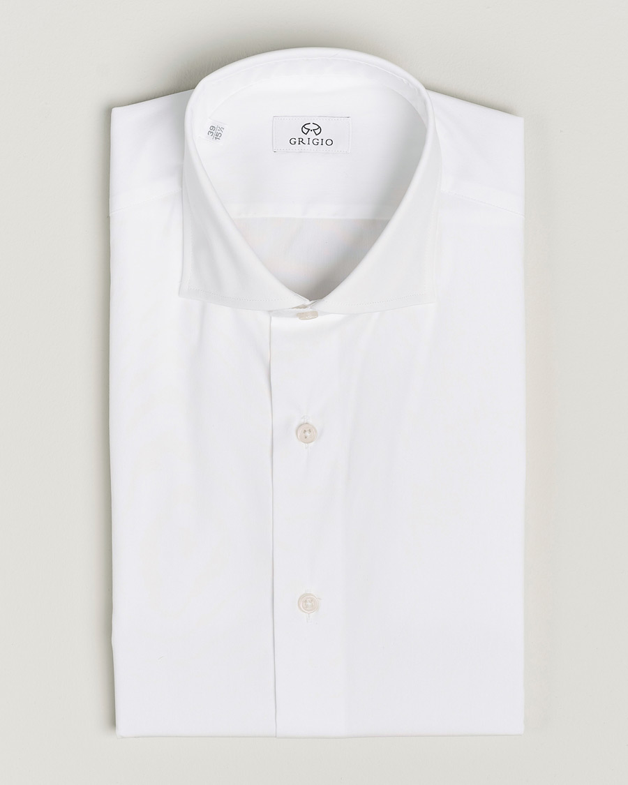 Grigio Comfort Stretch Dress Shirt White