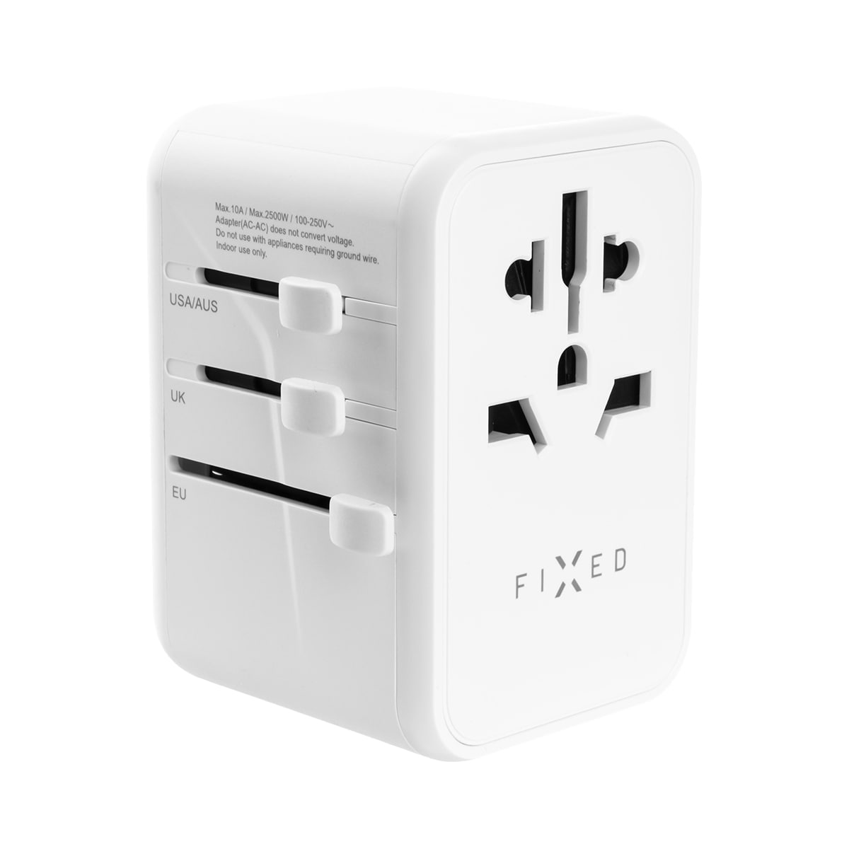 Fixed World 65W reiseadapter (hvit)