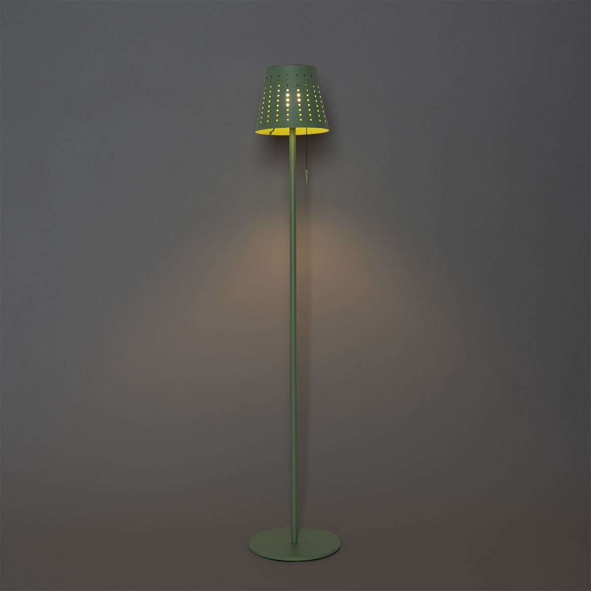 Buiten vloerlamp groen incl. LED 3-staps dimbaar op solar - Ferre