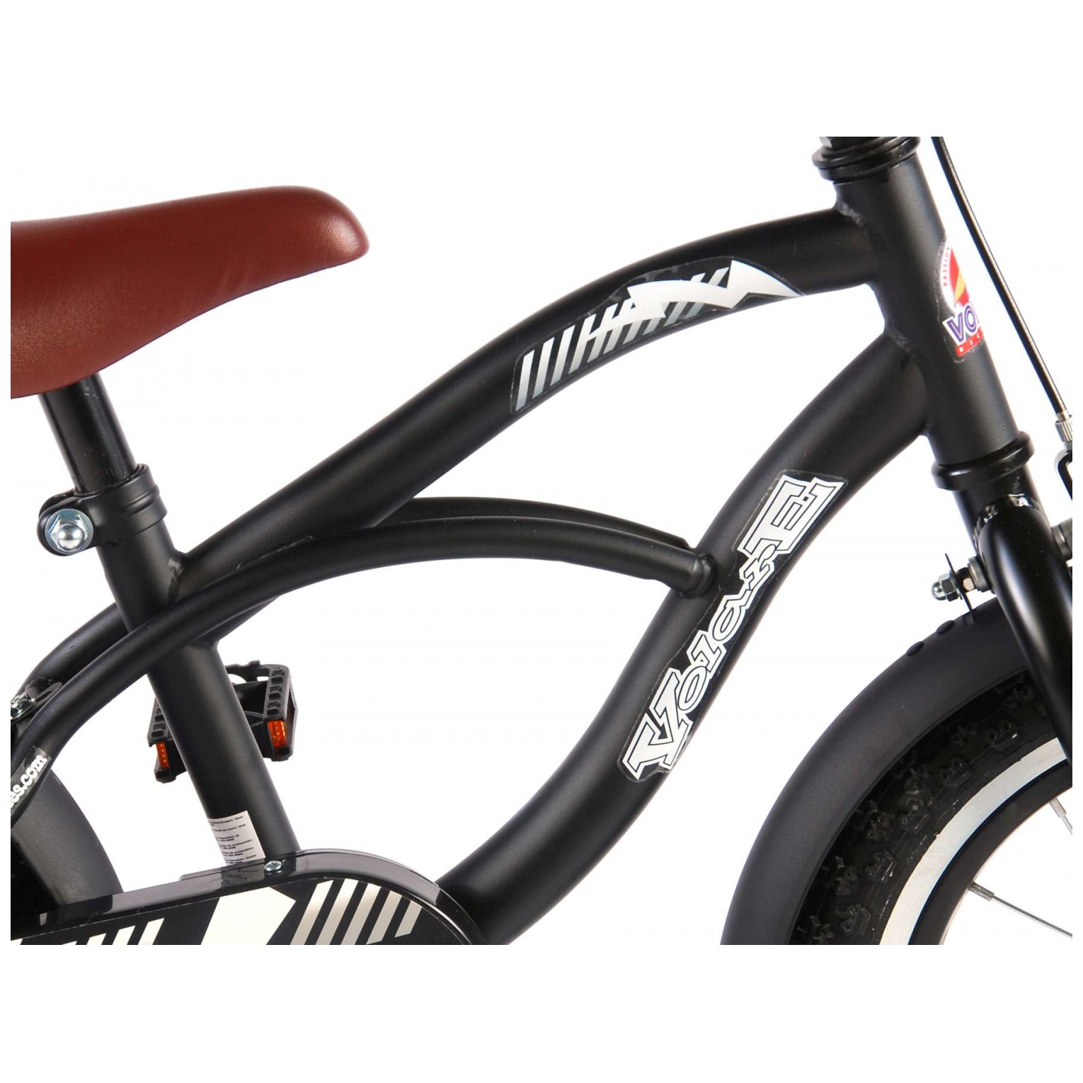 Volare Black Cruiser Fiets - 14 inch - Zwart