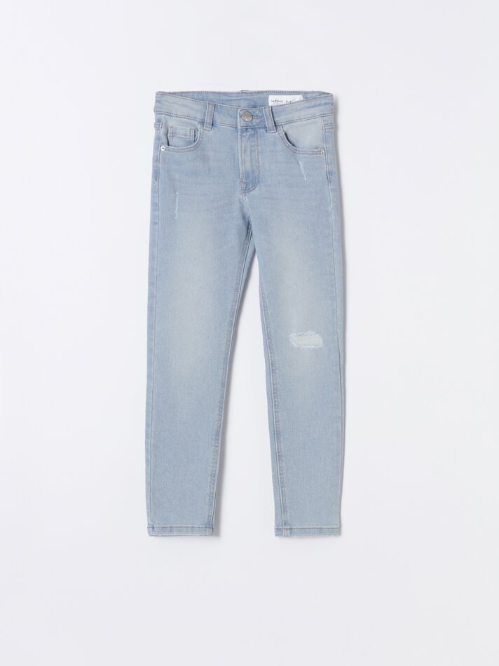 Calça jeans super skinny - Azul claro