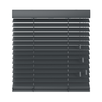 KARWEI houten jaloezie gewoon raam 28516 mat donkergrijs 50 mm op maat