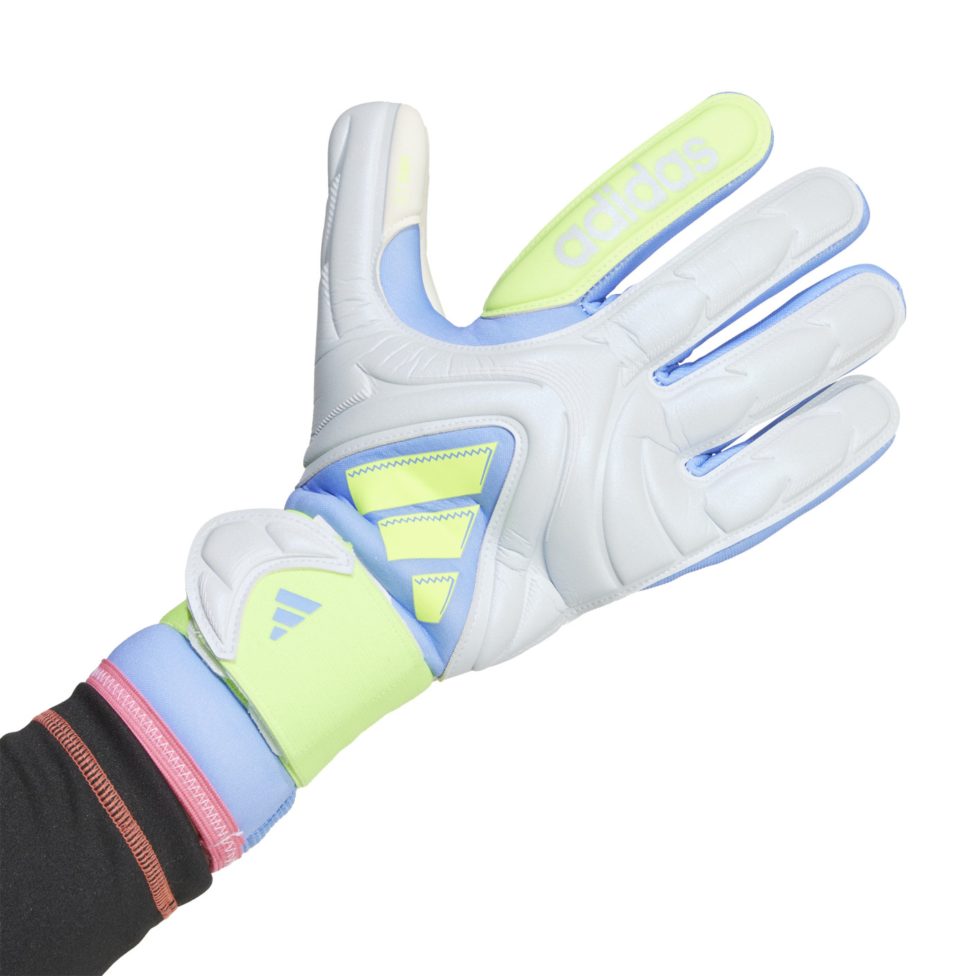 Adidas Copa Pro Keepershandschoenen Grijs Blauw Neongeel Roze
