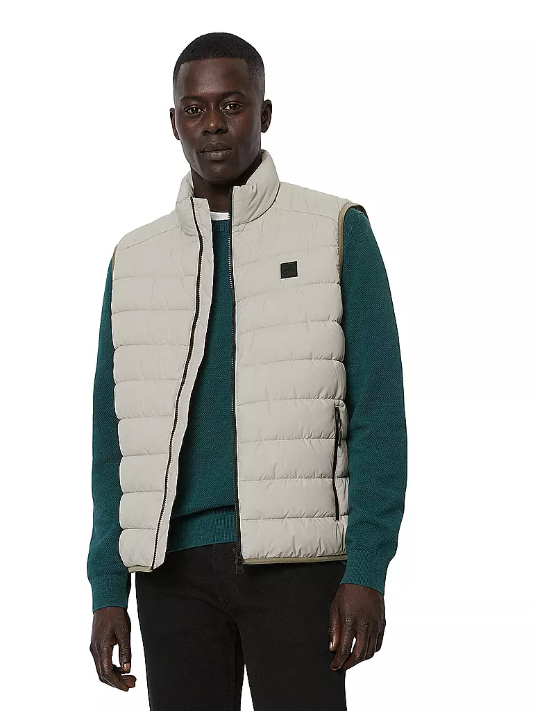 MARC O'POLO Steppgilet grau