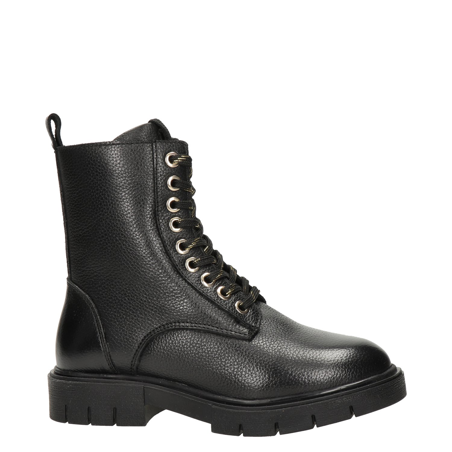 meisjes veterboot Nelson Kids Zwart