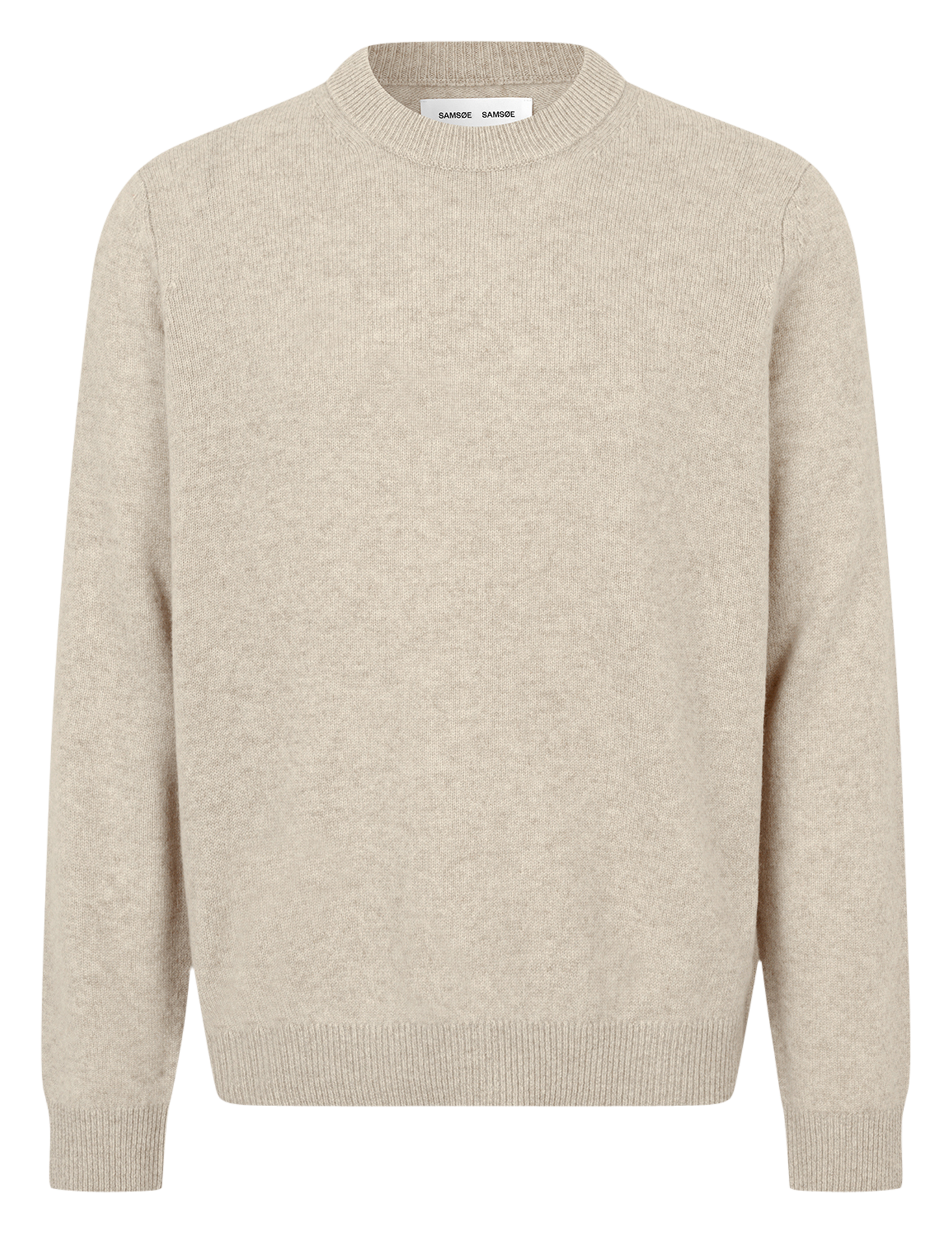 ISAK - Pull col rond en laine mérinos | Beige
