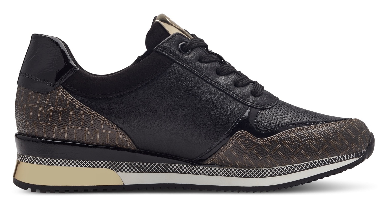 MARCO TOZZI Sneaker  mit seitlichem Reissverschluss, Freizeitschuh, Halbschuh, Schnürschuh