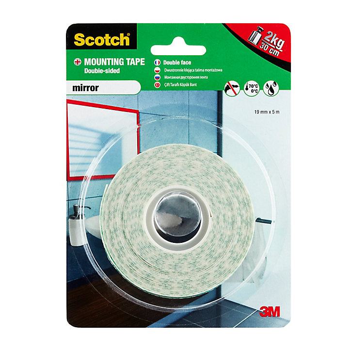 Ruban adhésif de montage Scotch Mirror, 19 mm x 5 m