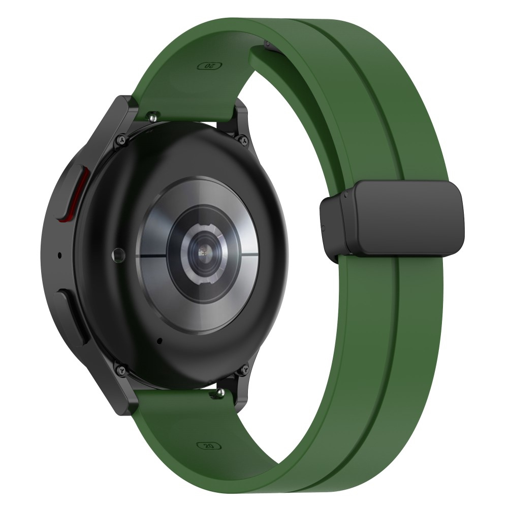 Samsung Galaxy Watch 7 (44mm) Magnet Silikon Armband Split Design (Gelenkumfang: 180 - 220mm) - Grün