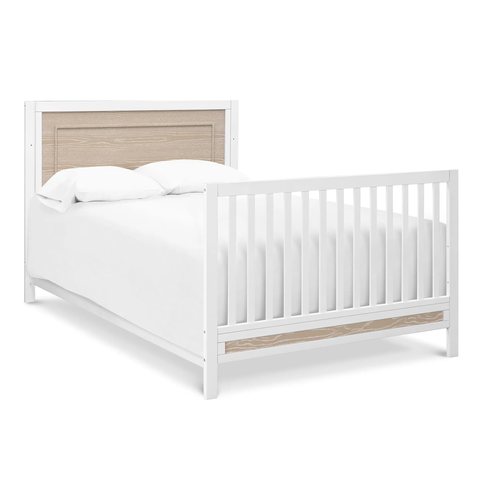 DaVinci Couchette Convertible 4-en-1 Radley - Blanc et Bois Côtier