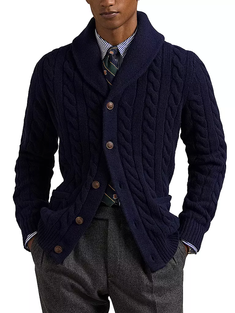 POLO RALPH LAUREN Strickjacke dunkelblau