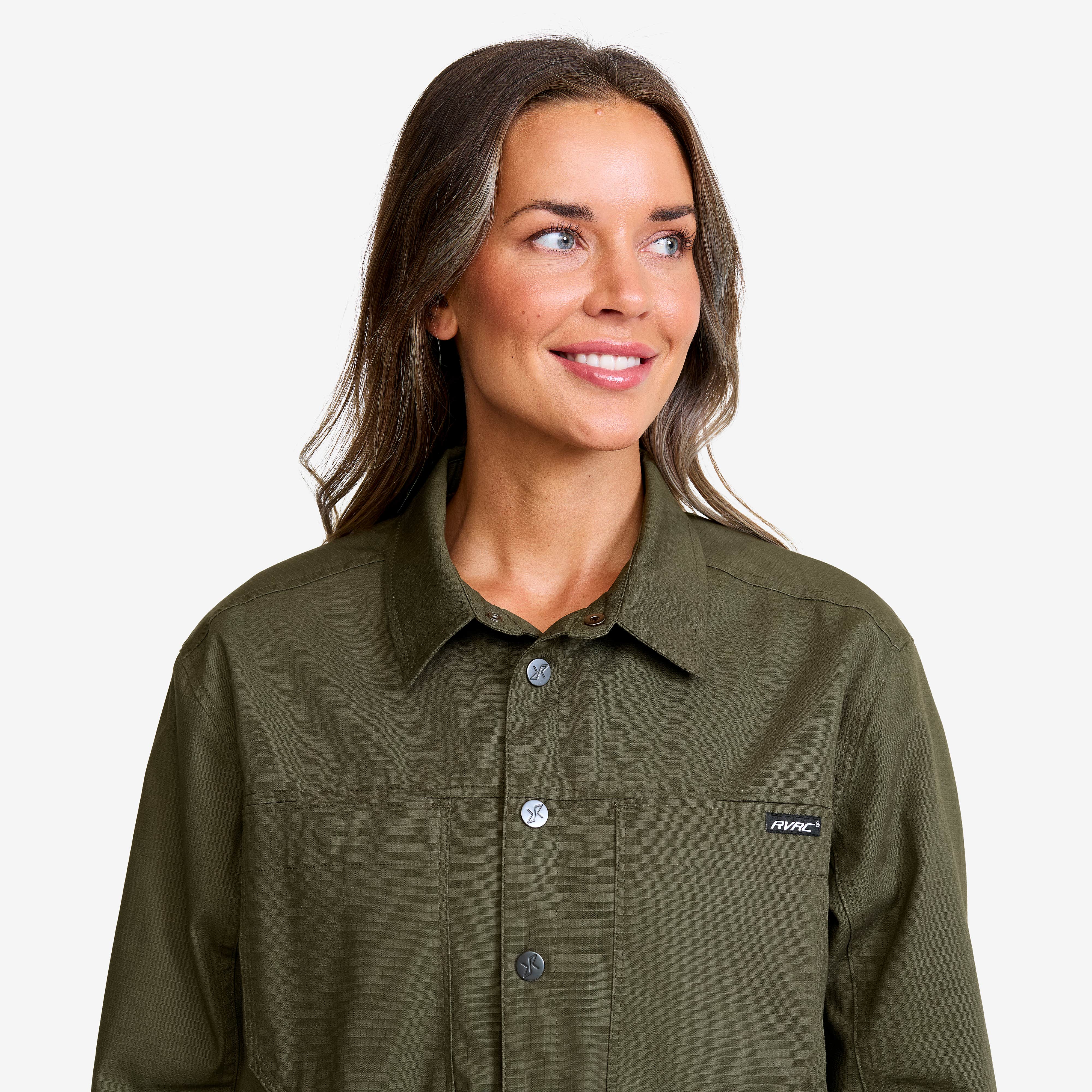 Outback Fleece Lined Overshirt Dame Deep Depths